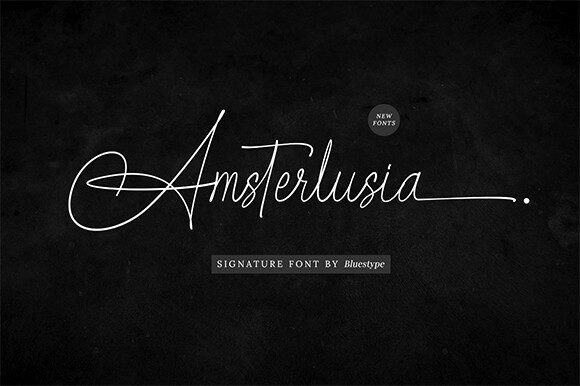 Amsterlusia: The Imperfect, Expressive Script Font for Modern Projects