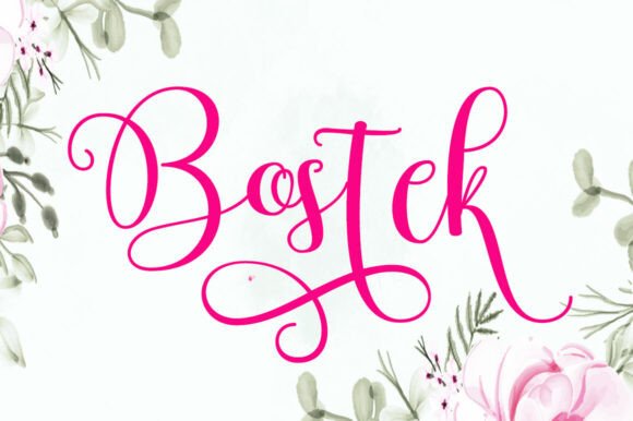 Bostek: A Script Font for Editorial Warmth