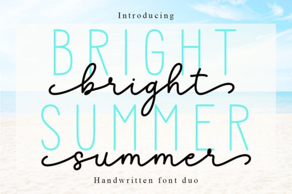 Bright Summer Duo: A Font Designed for Editorial Atmosphere