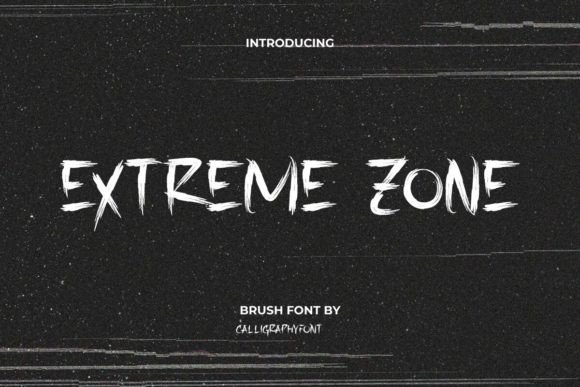 Bring Raw Energy to Your Projects with Extreme Zone Font