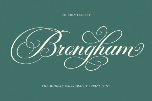 Brongham: A Crafting Font for Distinctive Product Labels and Stationery