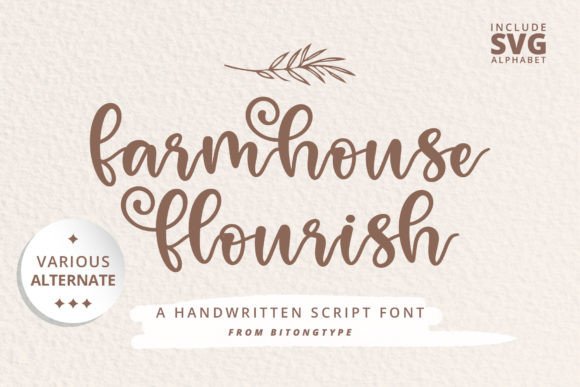 Craft Your Brand with Farmhouse Flourish Font