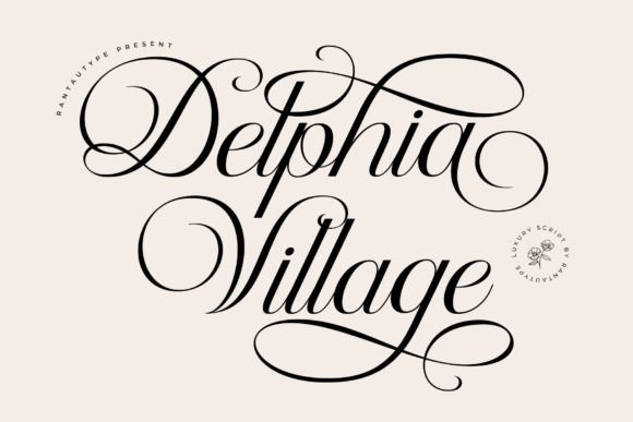 Delphia Village: A Distinctive Script Font for Modern Web Design
