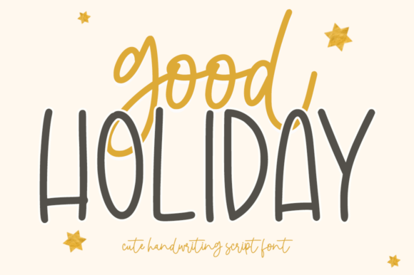 Good Holiday: A Script Font for Editorial Character and Readability