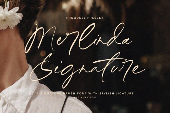 Merlinda Signature: A Script Font for Digital Elegance