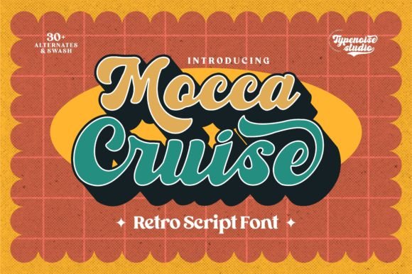 Mocca Cruise: A Bold Script Font for Editorial Personality