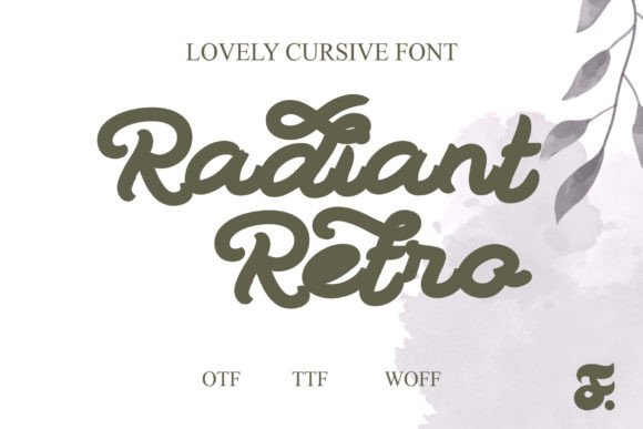Radiant Retro: A Script Typeface with Editorial Soul