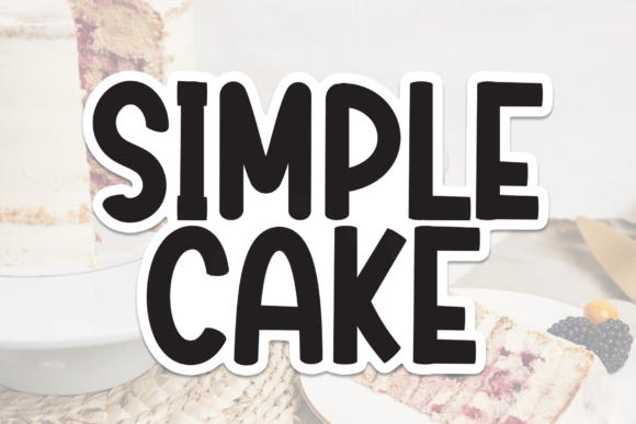 Simple Cake Font: A Sweet Typographic Choice for Editorial Design