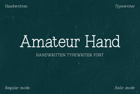 The Amateur Hand Typeface: A Versatile Tool for Editorial Design