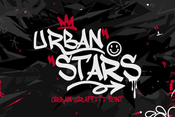 Urban Stars: A Graffiti Font for Your Creative Product Line