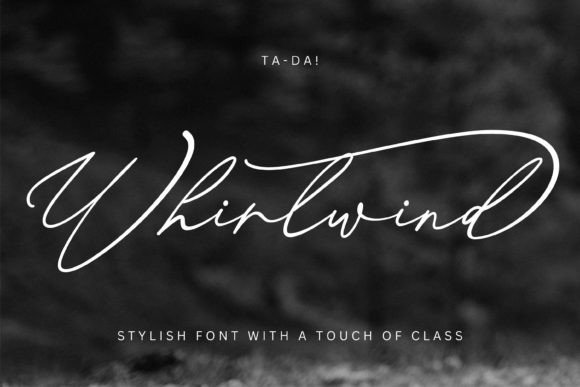 Whirlwind: A Script Font for Editorial Warmth and Readability